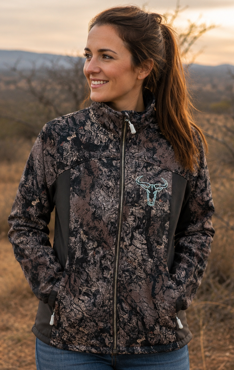 CC - Wildebees - Ladies Teddy Bonded Soft Shell Bark