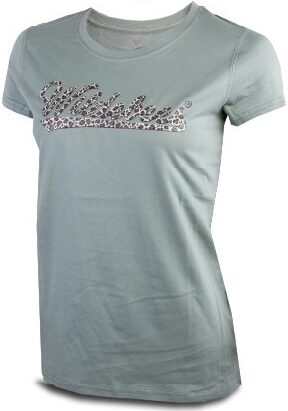 Ladies Wildebees - Leopard Swoosh Tee - Pistachio
