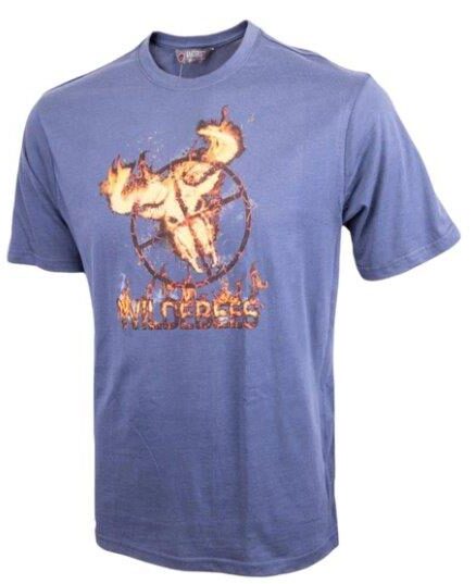 Mens Wildebees - Flame Target T-Shirt - Blue
