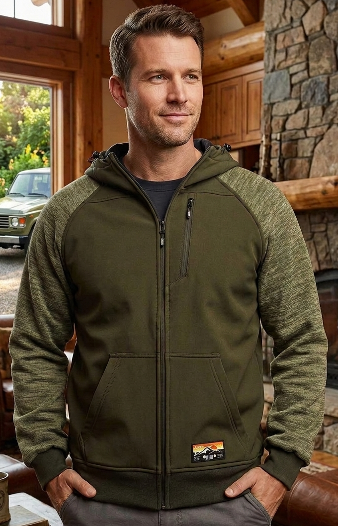 CC - Jeep - Softshell Fleece Jacket Olive