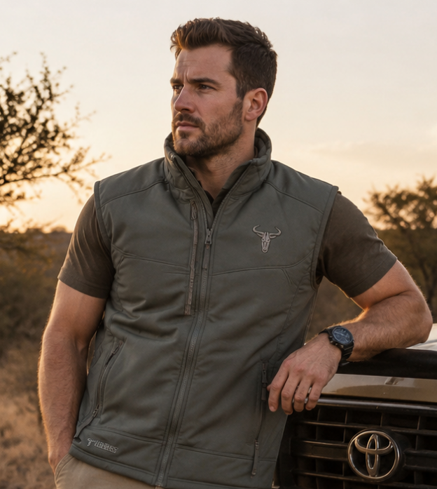 CC - Wildebees - Plain Soft Shell Gilet Olive