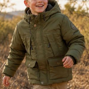 CC - Wildebees  - Boys Padded Parka Jacket Fatique