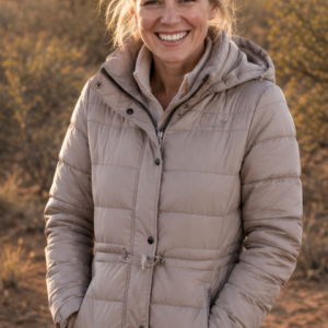 CC - Wildebees - Hooded Puffer Jacket Pebble Stone