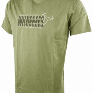 Mens Wildebees - Layon Embroidery T-Shirt Moss