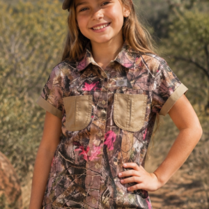 KK - Kids Camo Shirt - Pink Camo with Khaki