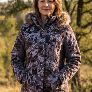 CC - Wildebees - Ladies Hooded Padded Parka Jacket Bark