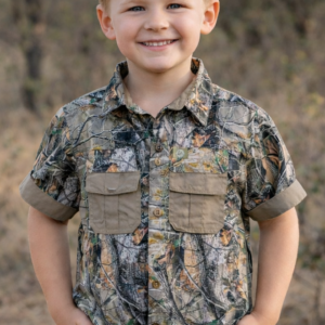 KK - Kids Camo Shirt - Green Camo with Khaki